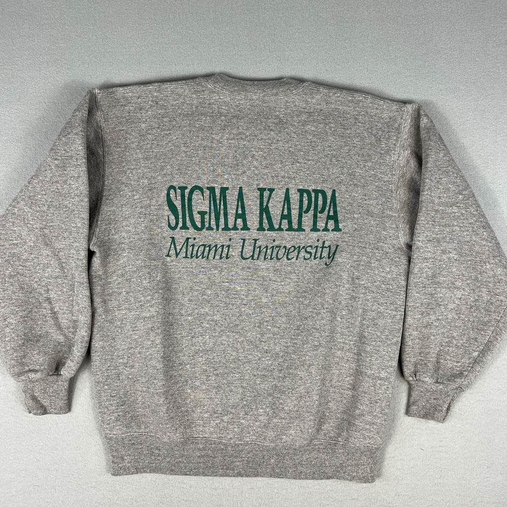 VTG Sigma Kappa‎ Miami University Sorority Sweatshirt M 1990 Spring Formal USA
